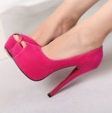Sapatos Femininos com Salto Aberto