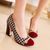 Sapatos Femininos Xadrez